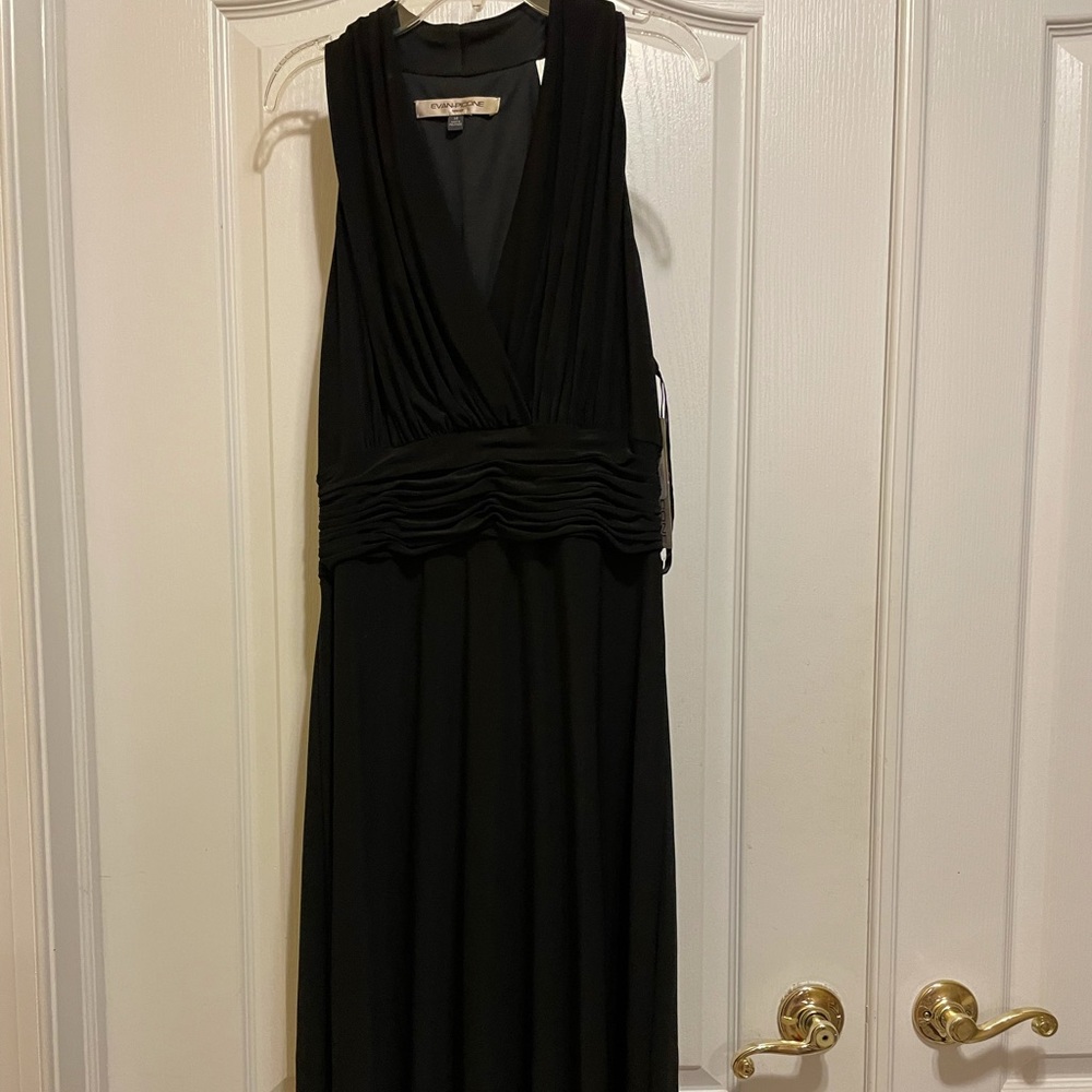 Size 14 Black Evan Picone Gown